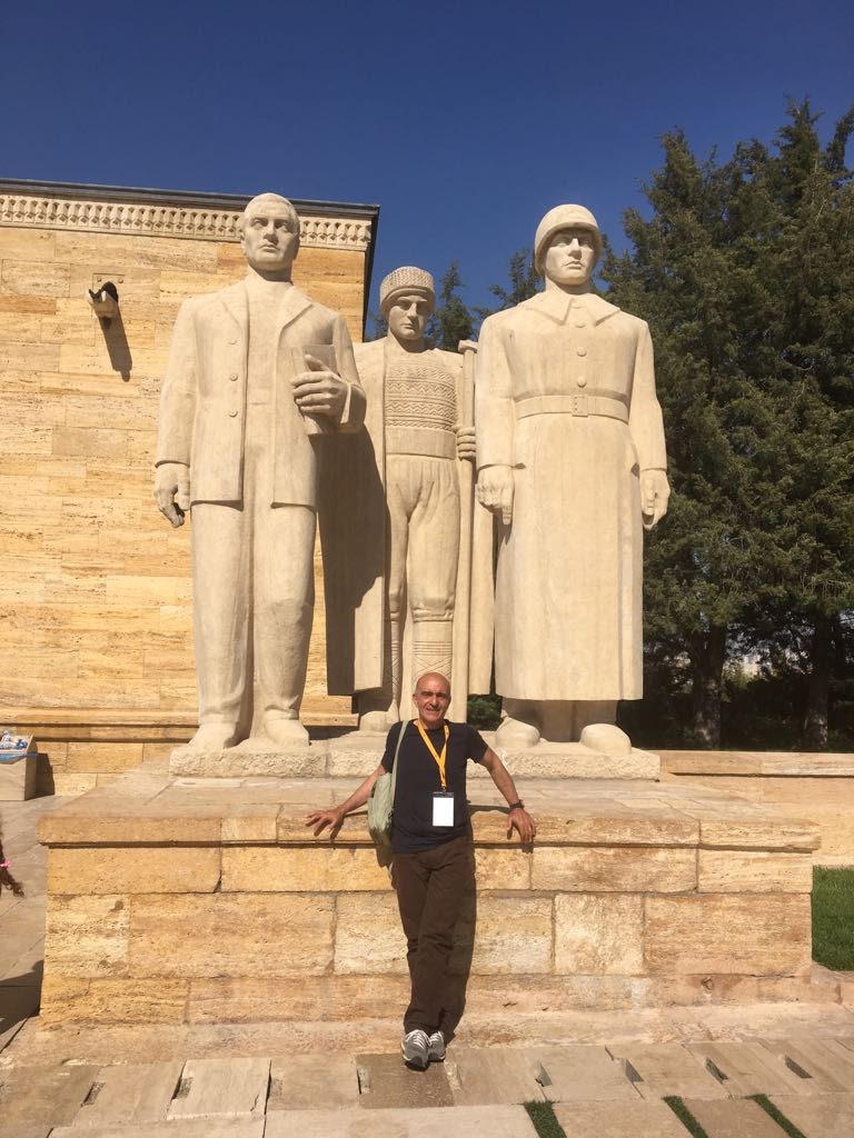 Prof. Marino ad Ankara, sotto il mausoleo di Ataturk