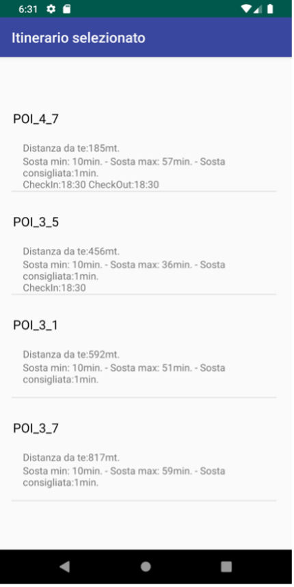 Textual view of the New planned Tour
