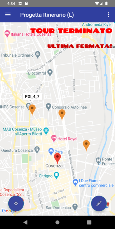 Textual view of the New planned Tour
